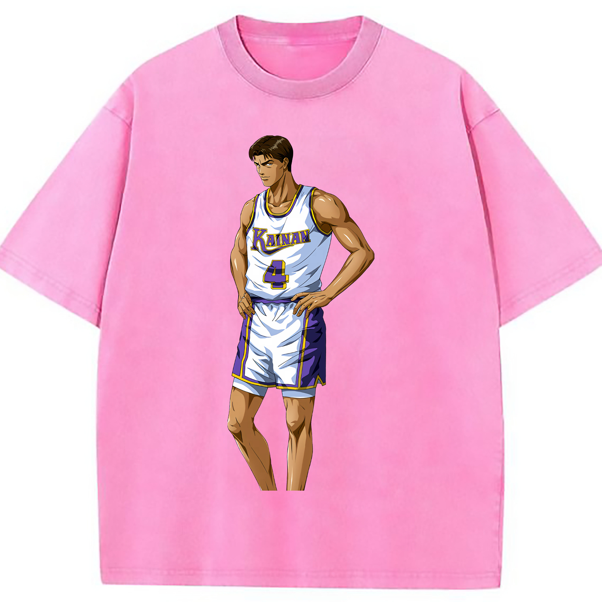 （画像用） SLAM DUNK／スラムダンク 綿100% ヴィンテージ風 半袖Tシャツ（フロントプリント）